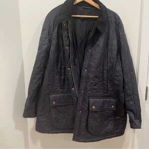 Barbour navy blue chore jacket 2XL